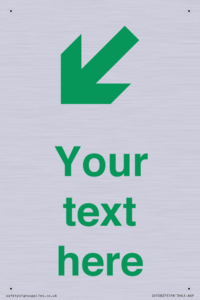 Custom Safe Condition inverse: Green Down left right arrow